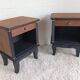 Paire de chevets art déco en noyer