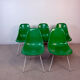 Set of 5 Eames Herman Miller chairs in fibreglass.