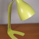 Metal desk lamp to install , Vintage design , anise green fork foot