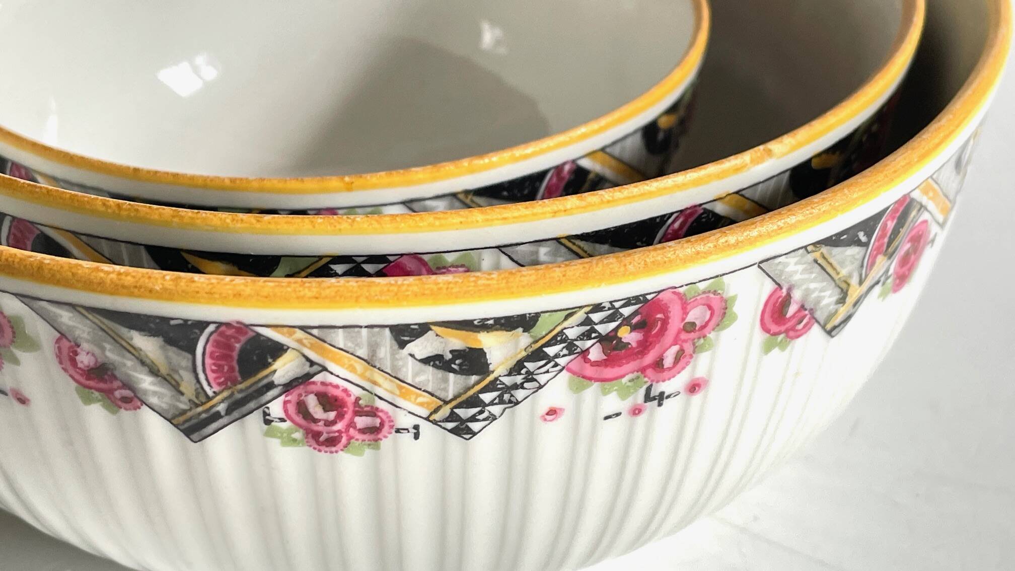 Saladiers mehun decor art deco