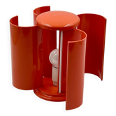 Lampe design rare Studio DA Lamperti en orange, années 1960