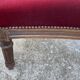 XIXth century pouf for two, stool footrest