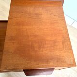 Vintage teak phone bench