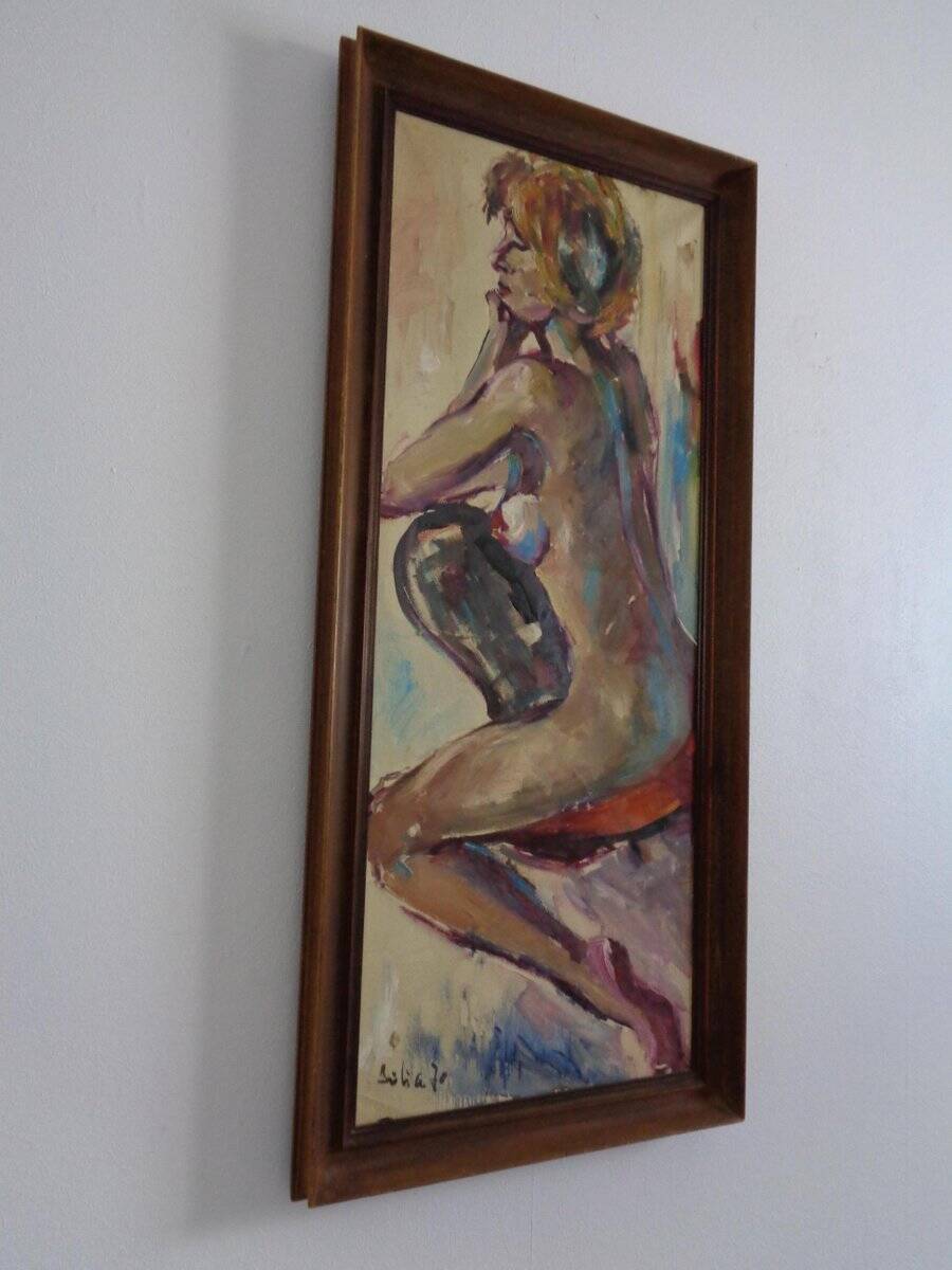Oil on Canvas, 1970s, Framed