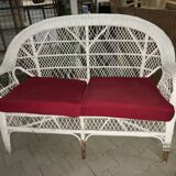 Wicker bench