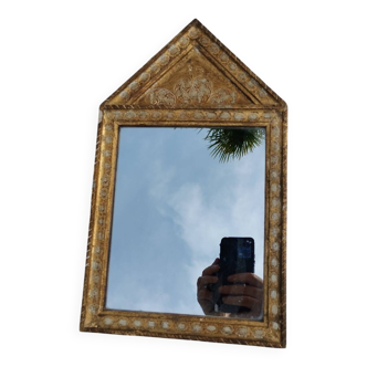 Antique Venetian mirror in gilded wood