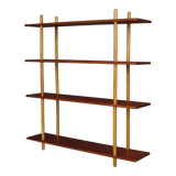 Dutch teak & birch shelving unit