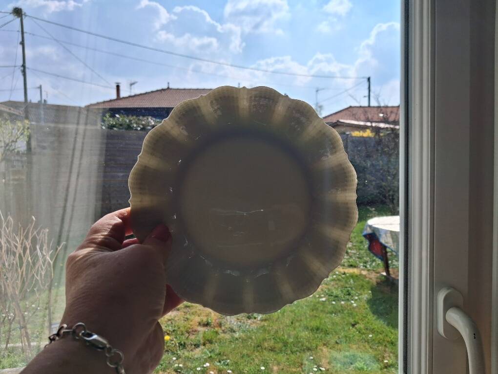 12 dessert plates in Limoges porcelain by Maison Giraud