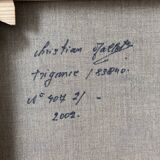 Paire de tableaux abstraits