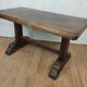 Brutalist solid oak coffee table