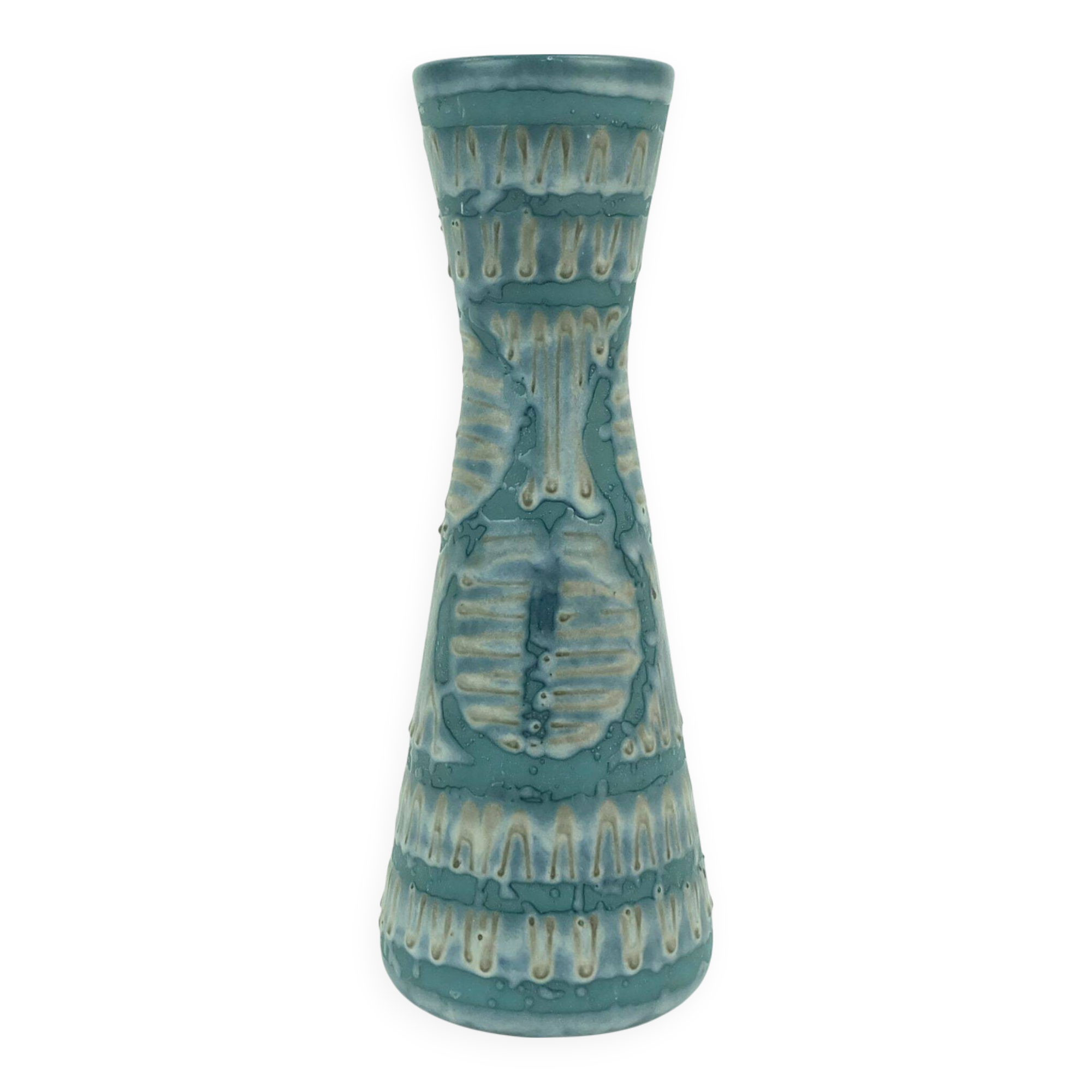Vintage carstens keramik vase model 3765-27 rare glaze variation