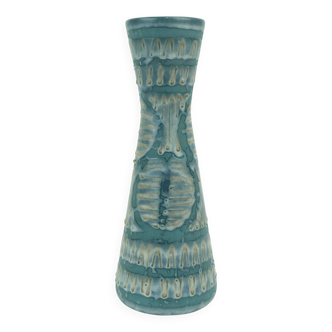 Vase en céramique vintage Carstens modèle 3765-27, variation de glaçure rare