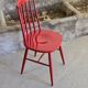 Tapiovaara style red bistro chair