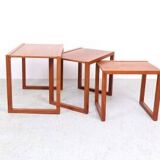Danish design teak nesting tables, 1970s