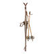 Pair of old skis and poles