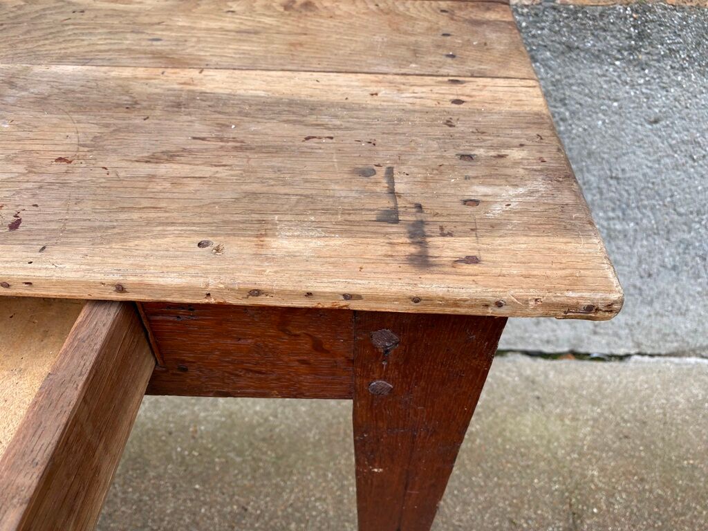 Solid wood desk with 1 drawer 75x52cm