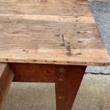 Solid wood desk with 1 drawer 75x52cm