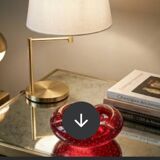 Vintage Murano Ashtray Catchall - Ruby Red Bullicante Glass - Vi