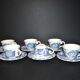 Series of 6 cups and saucers