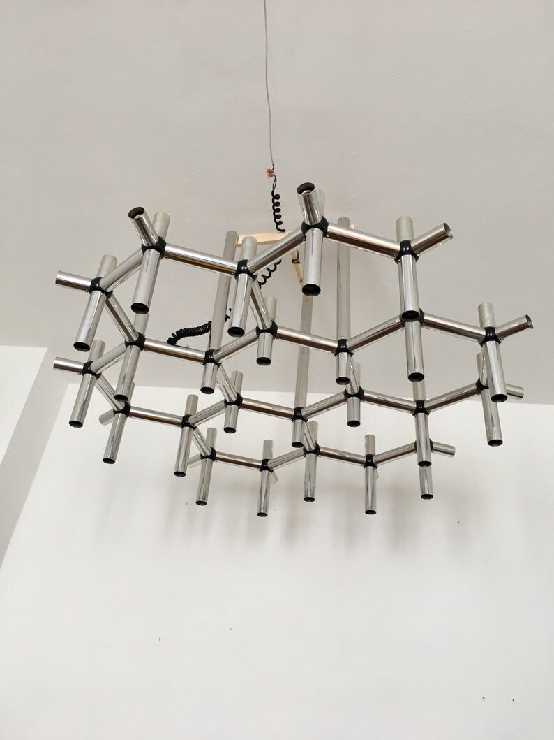 Atomic chandelier by Robert Haussmann for Swiss Lamps International