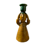 Picasso terracotta candle holder