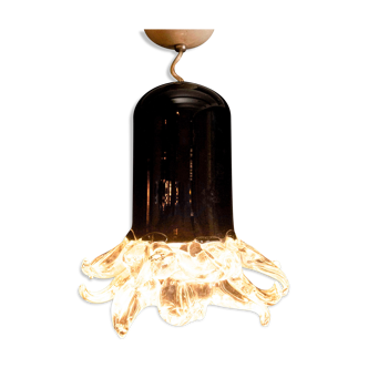 Vintage Leucos pendant lamp made of Murano glass.