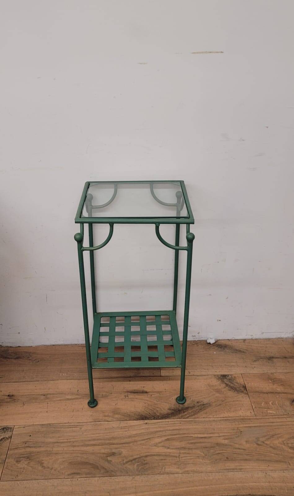 Wrought iron side table