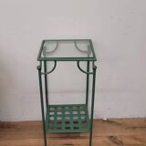 Wrought iron side table