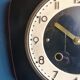 Vintage formica clock silent wall clock "black and red"