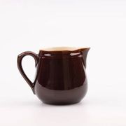 Set of 6 cups and saucers Villeroy & Boch - Bistro model - Brown and white - 1960s