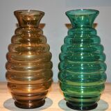 Vases en verre vintage