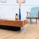 Elm burl coffee table