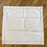 Old pillowcase in linen and openwork cotton early twentieth century