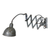 Grey Industrial Gooseneck Scissor Wall Lamp from Elektroinstala, 1960s