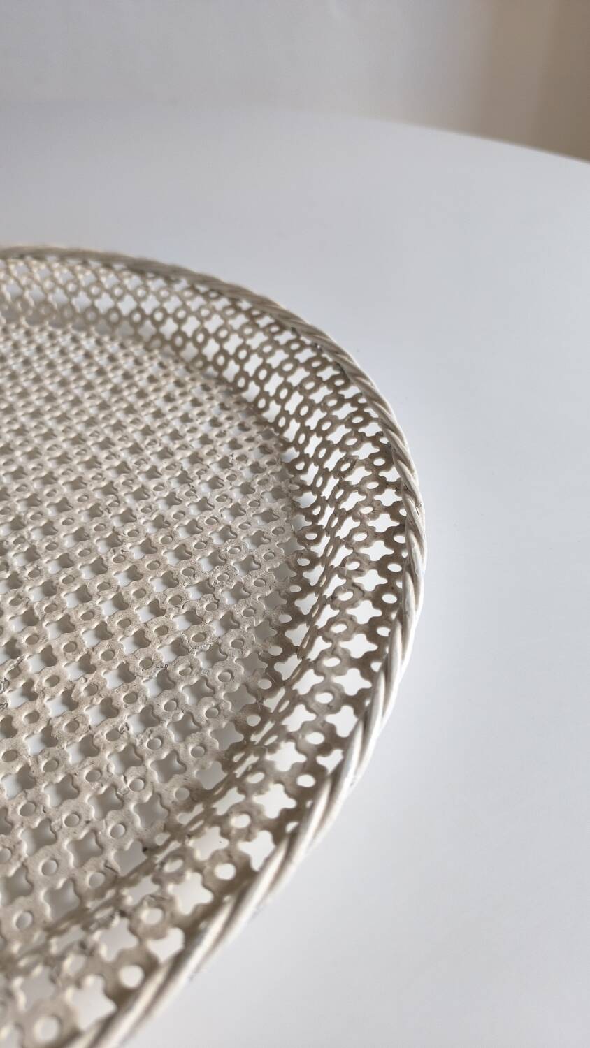 Perforated metal tray Mathieu Matégot 1950