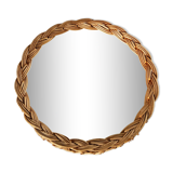 Vintage rattan mirror