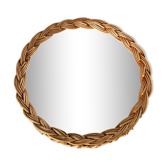 Miroir rotin vintage