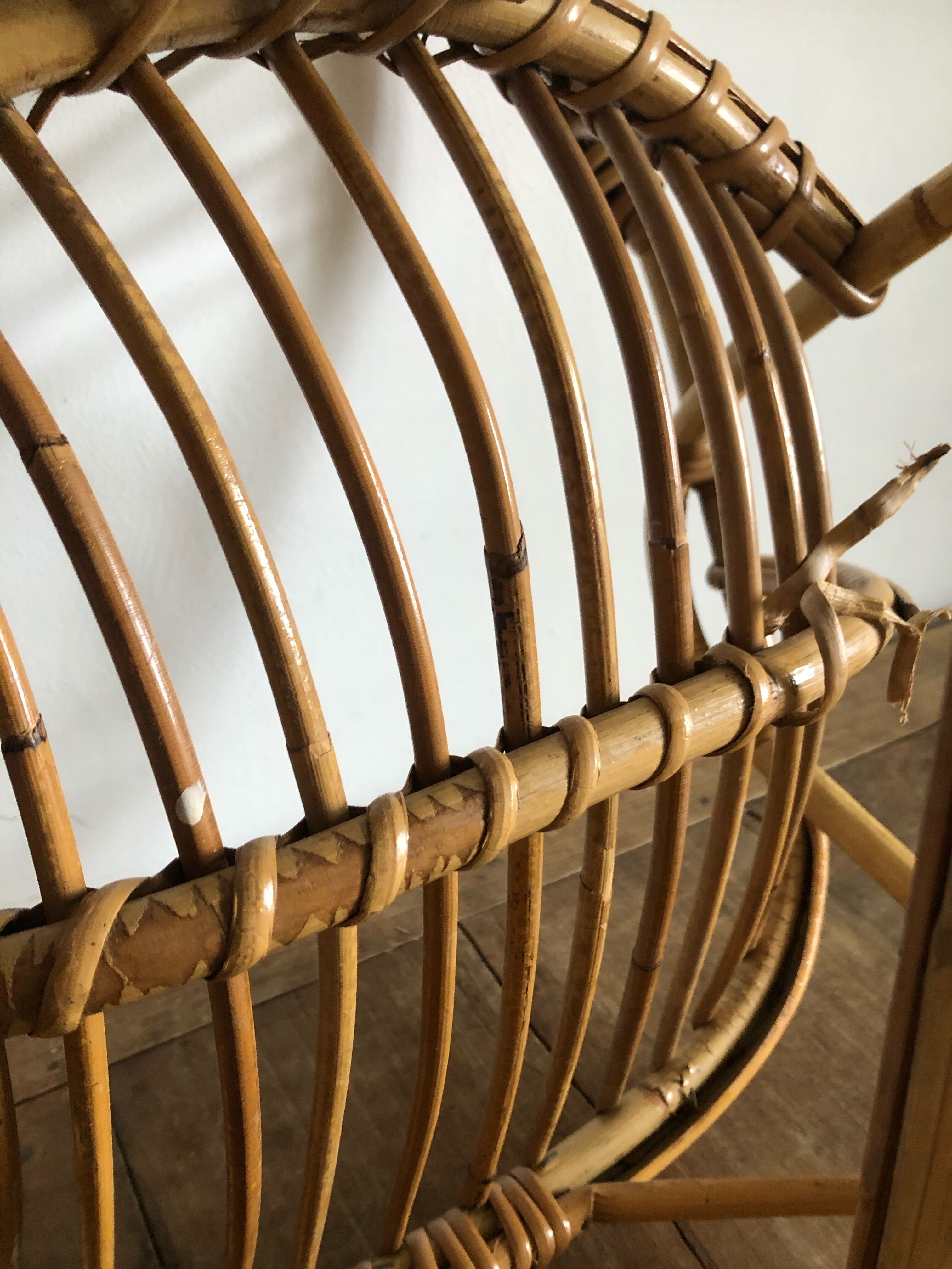 Children's rattan chair