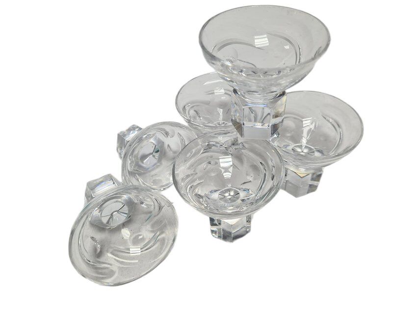 Art Deco vodka glasses, former Czechoslovakia, 1930s, set of 6