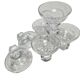 Art Deco vodka glasses, former Czechoslovakia, 1930s, set of 6