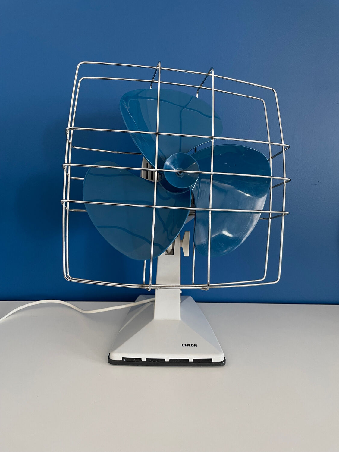 Ventilateur calor bleu et blanc