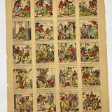 Image of epinal "the donkey, the dog, the rooster and the cat"