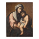 Antique Italian painting Madonna and Child from the 18th century