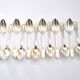SFAM 12 EMPIRE dessert teaspoons in silver metal model "Sans embarrass" 14.5cm