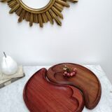 Tray Yon Yang in teak and padouk