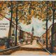 Maurice Utrillo: La Vacheresse, national road to Anse (Rhône), signed lithograph