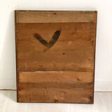 Old mirror wood and gilded stucco 73x61cm