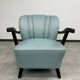 Art Deco blue club chairs