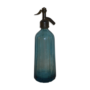 Siphon en verre bleu brasserie