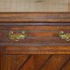 Victorian English oak rustic buffet circa 1880 with drawers.
